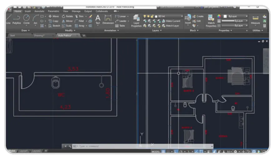 Projeto de engenharia em CAD